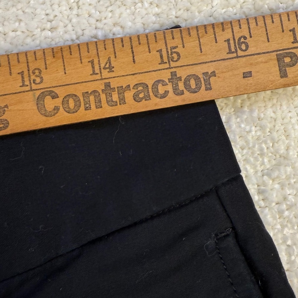 VTG Y2K Banana Republic Stretch Cropped Wide Leg Cuff Pants Size 8 Black Career‎ - Picture 5 of 7